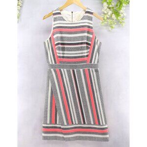 Kate Spade Women's Flights Of Fancy Ribbon Jacquard Lined A-Line Dress Sz 10